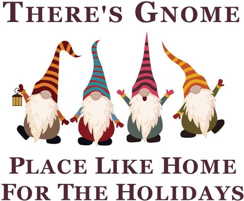 Christmas Gnomes Wall Decals, Christmas Window Clings Gnome for Happy Holidays Stickers, 4 Cute Xmas Holiday Home Office Decor for Kids Wall Decals Home Office in Saudi Arabia