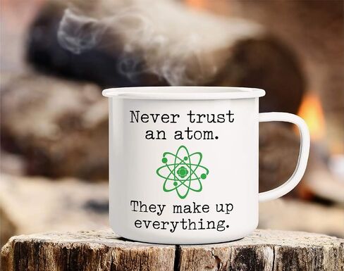 كوب قهوة Retreez لا يثق أبدًا في Atom إنهم يشكلون كل شيء، 16 أونصة من الفولاذ المقاوم للصدأ المعدني المقاوم للصدأ للتخييم في المخيمات - هدية عيد ميلاد ملهمة ساخرة مضحكة لصديق زميل العمل sis Bro Da Mom in Saudi Arabia