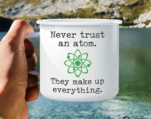 كوب قهوة Retreez لا يثق أبدًا في Atom إنهم يشكلون كل شيء، 16 أونصة من الفولاذ المقاوم للصدأ المعدني المقاوم للصدأ للتخييم في المخيمات - هدية عيد ميلاد ملهمة ساخرة مضحكة لصديق زميل العمل sis Bro Da Mom in Saudi Arabia