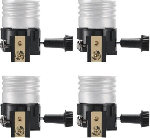 2 Pack Lamp Socket Replacement, UL Listed E26/E27 Light Socket Replacement with ON/Off Switch Knob, Lamp Repair Kit for Table Lamps, Floor Lamp in Saudi Arabia