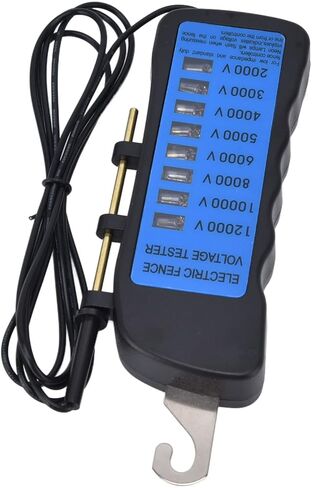GLOGLOW 12Kv نيون سياج جهاز قياس الجهد الكهربائي الإلكترونية المحمولة مكتشف 2000 Abs مؤشرات ضوئية اكسسوارات سياج بوابة الدخول سياج زراعي in Saudi Arabia