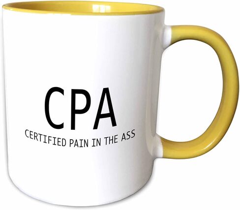 3dRose Cpa Certified Pain In The Ass مج أسود ذو درجتين، 11 أونصة in Saudi Arabia