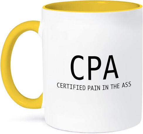3dRose Cpa Certified Pain In The Ass مج أسود ذو درجتين، 11 أونصة in Saudi Arabia