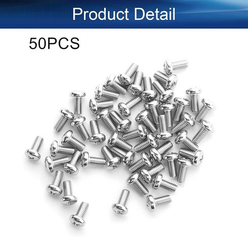 Yinpecly 25Pcs M5 x 60mm Machine Screws Pan Phillips Cross Head Screw 304 Stainless Steel Fasteners Bolts Silver Gray in Saudi Arabia