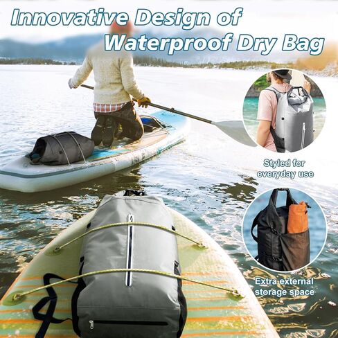 Fitespot Waterproof Dry Bag 20L,Floating Dry Backpack Waterproof Bag for Kayaking, Lightweight Wet Dry Bags Roll Top Closure Marine Dry Sack Bag for Boating,Canoeing,Hiking,Camping, Swimming,Beach in Kuwait