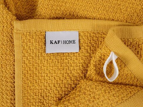 مناشف المطبخ الفاخرة من KAF Home Deluxe Popcorn Terry، مناشف أطباق المطبخ القطنية، مجموعة من 4 قطع، أخضر فرنسي in Kuwait