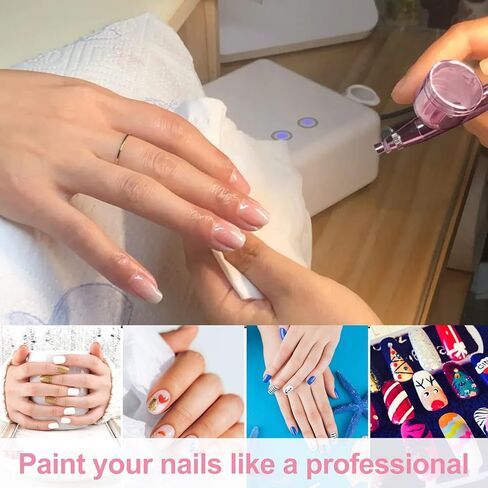 Airbrush-Kit Rechargeable Cordless Airbrush Compressor - Auto Handheld Airbrush Gun, Airbrush Set Portable Wireless Air Brush for Nail Art, Barber, Cake Decor, Makeup, Model Painting in Saudi Arabia