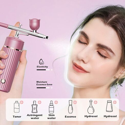 Airbrush-Kit Rechargeable Cordless Airbrush Compressor - Auto Handheld Airbrush Gun, Airbrush Set Portable Wireless Air Brush for Nail Art, Barber, Cake Decor, Makeup, Model Painting in Kuwait