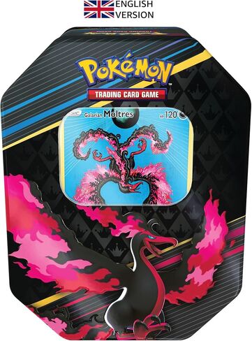 Pokémon TCG: Crown Zenith Tin – Galarian Zapdos (1 Foil Card & 5 Booster Packs) in Saudi Arabia