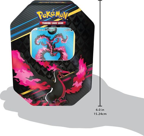 Pokémon TCG: Crown Zenith Tin – Galarian Zapdos (1 Foil Card & 5 Booster Packs) in Saudi Arabia