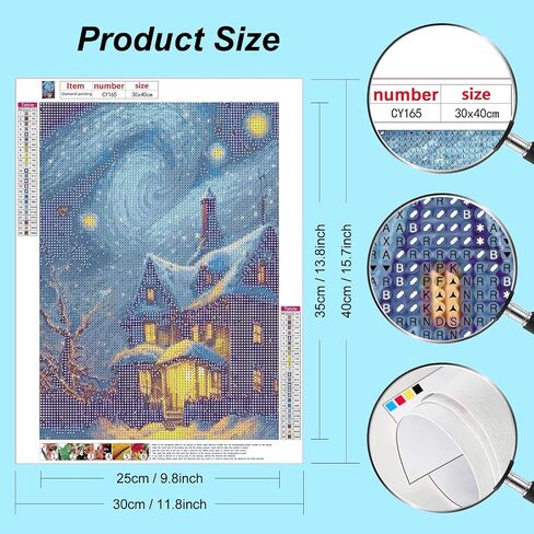 Stalente Diamond Painting Kits for Adults, Home 5D DIY Diamond Art Kits for Beginners Round Full Drill Diamond Painting for Home Wall Decoration Gift 12×12inch, Word Art in Saudi Arabia