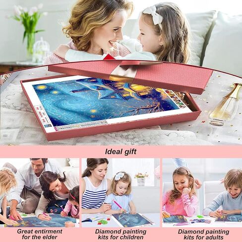 Stalente Diamond Painting Kits for Adults, Home 5D DIY Diamond Art Kits for Beginners Round Full Drill Diamond Painting for Home Wall Decoration Gift 12×12inch, Word Art in Saudi Arabia