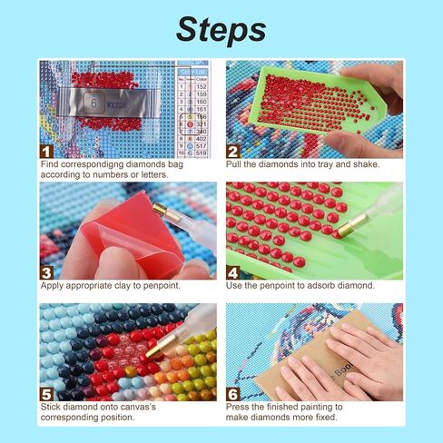Stalente Diamond Painting Kits for Adults, Home 5D DIY Diamond Art Kits for Beginners Round Full Drill Diamond Painting for Home Wall Decoration Gift 12×12inch, Word Art in Saudi Arabia