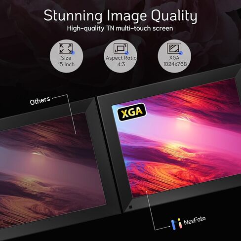 إطار صورة رقمي كبير مقاس 14 بوصة من NexFoto بسعة 32 جيجابايت مع جهاز تحكم عن بعد، وإطار خشبي للصور الرقمية WiFi مع شاشة تعمل باللمس IPS، وسهل مشاركة الصور أو مقاطع الفيديو عبر التطبيق، هدية للأجداد in Kuwait