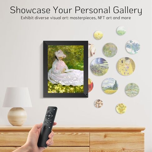 إطار صورة رقمي كبير مقاس 14 بوصة من NexFoto بسعة 32 جيجابايت مع جهاز تحكم عن بعد، وإطار خشبي للصور الرقمية WiFi مع شاشة تعمل باللمس IPS، وسهل مشاركة الصور أو مقاطع الفيديو عبر التطبيق، هدية للأجداد in Kuwait