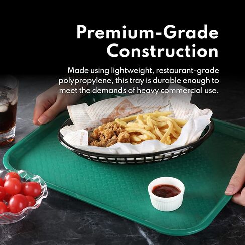 صينية طعام سريعة من نيو ستار فود سيرفيس، 6 قطع، مقاس 12 × 16 بوصة، ألوان متنوعة in Kuwait