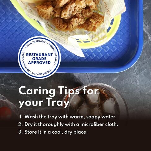 صينية طعام سريعة من نيو ستار فود سيرفيس، 6 قطع، مقاس 12 × 16 بوصة، ألوان متنوعة in Kuwait