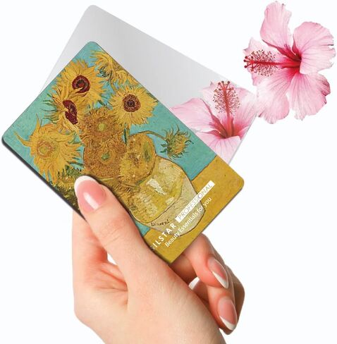 SILSTAR PROFESSIONAL Compact Card Mirror, Unbreakable Acrylic Makeup Mirror (Van Gogh_Sunflowers_Neue Pinakothek) 153 in Saudi Arabia