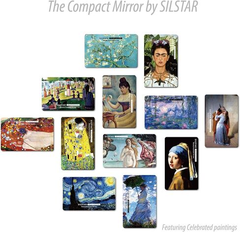 SILSTAR PROFESSIONAL Compact Card Mirror, Unbreakable Acrylic Makeup Mirror (Van Gogh_Sunflowers_Neue Pinakothek) 153 in Saudi Arabia