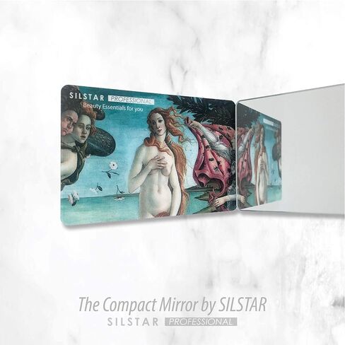 SILSTAR PROFESSIONAL Compact Card Mirror, Unbreakable Acrylic Makeup Mirror (Van Gogh_Sunflowers_Neue Pinakothek) 153 in Saudi Arabia