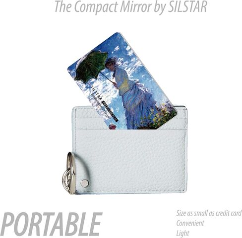 SILSTAR PROFESSIONAL Compact Card Mirror, Unbreakable Acrylic Makeup Mirror (Van Gogh_Sunflowers_Neue Pinakothek) 153 in Saudi Arabia