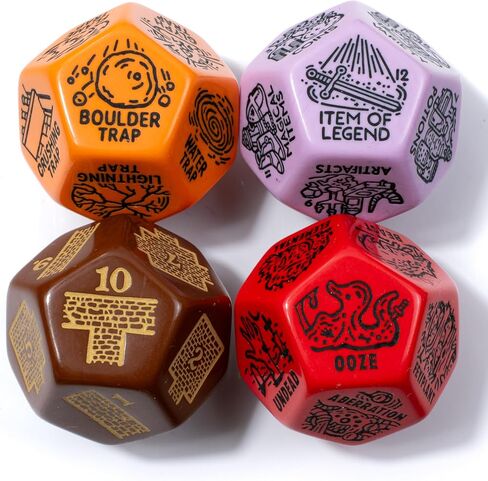 DND Generator Dice Set Random Encounter Dungeon Monster Treasure Trap Dungeons and Dragons DM Game Aide (Darkmode) in Kuwait