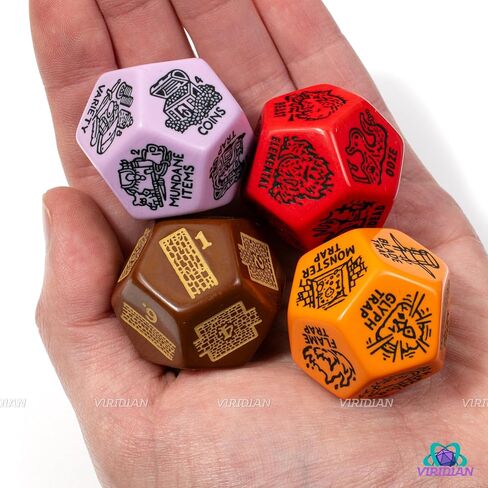 DND Generator Dice Set Random Encounter Dungeon Monster Treasure Trap Dungeons and Dragons DM Game Aide (Darkmode) in Kuwait