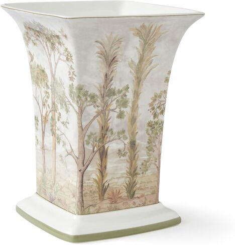 Spode Kit Kemp Tall Trees 8" Vase | Enchanted Forest Design | Porcelain | Dishwasher Safe | Elevate Your Home Decor | Displaying Fresh and Artificial Flowers | Ideal Gift for Nature-Inspired Spaces in Kuwait