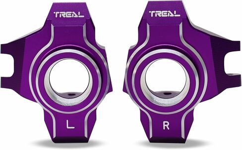 Treal Aluminum 7075 Front Steering Knuckles for Axial RBX10 Ryft (Black) in Saudi Arabia