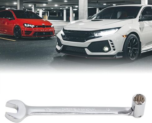 uxcell 10mm Swivel Head Combination Socket Spanner Wrench Auto Car Repairing Tool in Saudi Arabia