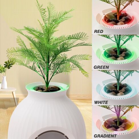 صندوق فضلات القطط المخفي من دوكال سمارت بلانت، صندوق فضلات القطط مع إزالة الرائحة، صندوق فضلات ذكي كبير جدًا للقطط الكبيرة المتعددة، مزيل الروائح الكريهة الأيونية ومنع تسرب البول، تعزيز ديكور المنزل in Kuwait