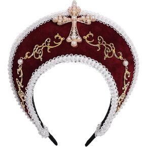 Victorian Vintage Headwear for Women Pilgrim Costume Accessory Anne Boleyn Hat Elizabethan Tudor Coronet