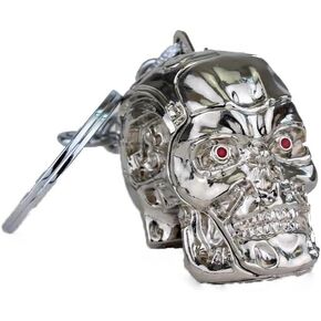 Terminator Skull Keychain Pendant Keychain Electroplated Surface Keychain Bottle Opener Dual-Purpose