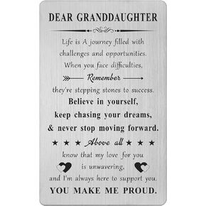 To My Granddaughter Gifts from Grandma Grandpa - I Love You Gifts for Granddaughter Teen Adult - Granddaughter Gifts for Birthday Graduation Christmas