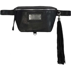 Fringe Fanny Pack, Black