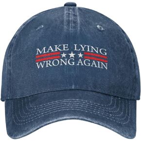 BIRDBATH Make Lying Wrong Again Hat for Women Baseball Caps Fashionable Hats