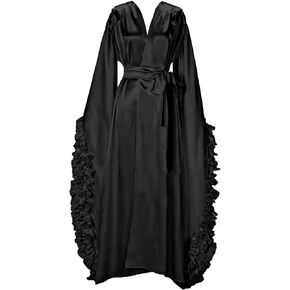 Women's Satin Kimono Robe Long Bath Robe Sleepwear Wedding Bridesmaid Robe Maternity Photoshoot