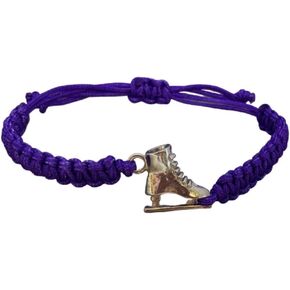 Infinity Collection Figure Skating Charm Bracelet, Girls Ice Skating Jewelry, Adjustable Skate Bracelet, Figure Skater Gift