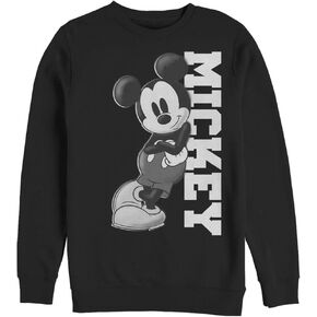 Disney Big & Tall Classic Mickey Lean Mens Pullover Crew Fleece