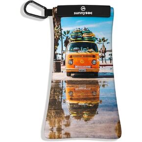 GOGGLESOC Sunnysoc Sunglasses Bag with Cleaning Cloth and Carabiner