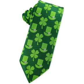 Green Tartan Jacquard Woven Plaids Tie for Men's Self Necktie
