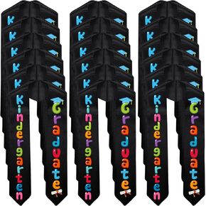 Cindeer 24 Pieces Kindergarten Graduate Stole Grad Sash for Kids Classroom Graduation Party Photo