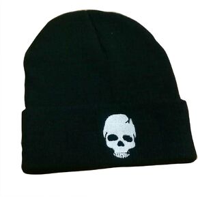 قبعة بانك روك للرجال قبعة جمجمة ملابس سوداء in Kuwait