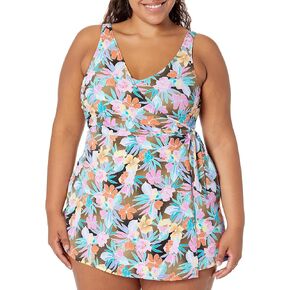 Fit 4 U womens Topaz V-neck Wrap Tie Romper