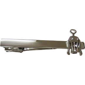 Sommelier Wine Screw Square Tie Clip