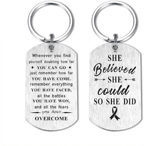 Motivational Gifts for Women - She Believed She Could So She Did Keychain - Graduation Gifts for Her