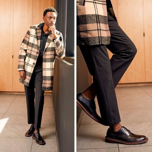 حذاء Ivan Derby للرجال من Vintage Foundry Co.، برباط، ونعل مسطح، ومقدمة مستديرة، ونعل خارجي مطاطي in Kuwait