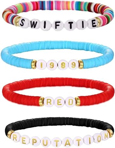 Friendship Bracelet Lover Reputation 1989 Speak Now Fearless Album Inspired Bracelet for Concert Outfit Gifts in Saudi Arabia