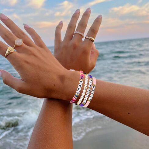 Friendship Bracelet Lover Reputation 1989 Speak Now Fearless Album Inspired Bracelet for Concert Outfit Gifts in Saudi Arabia