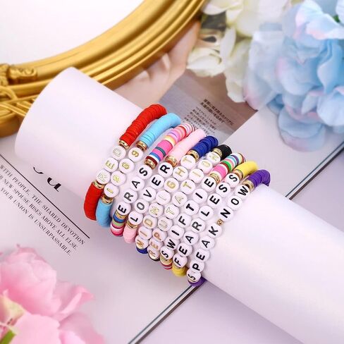 Friendship Bracelet Lover Reputation 1989 Speak Now Fearless Album Inspired Bracelet for Concert Outfit Gifts in Saudi Arabia